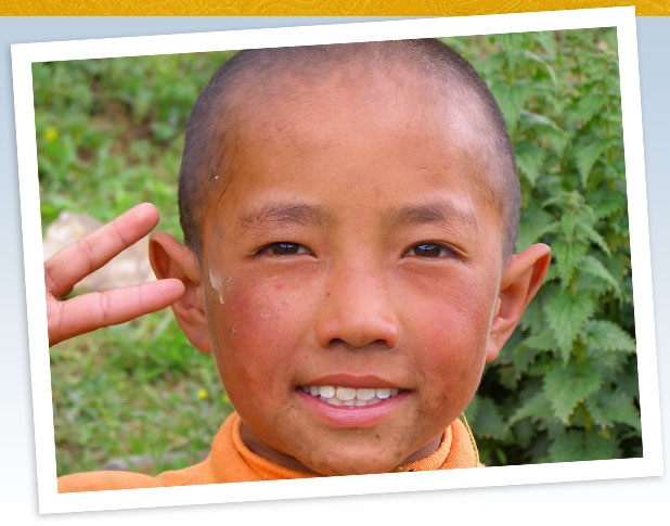 Tibetan child now able to attend school thanks to the Vista Project